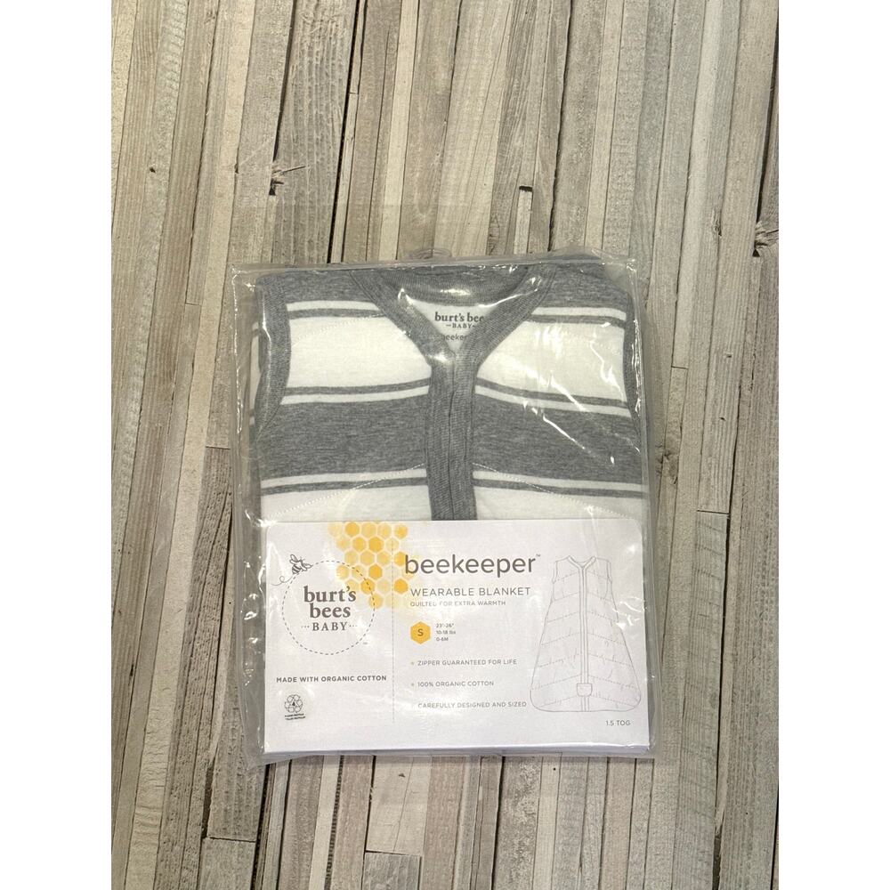 New Burt’s Bees Baby Beekeeper Wearable Blanket Sleep Sack Small 0–6 Months NWT